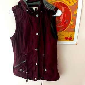 Burgundy Vest jacket